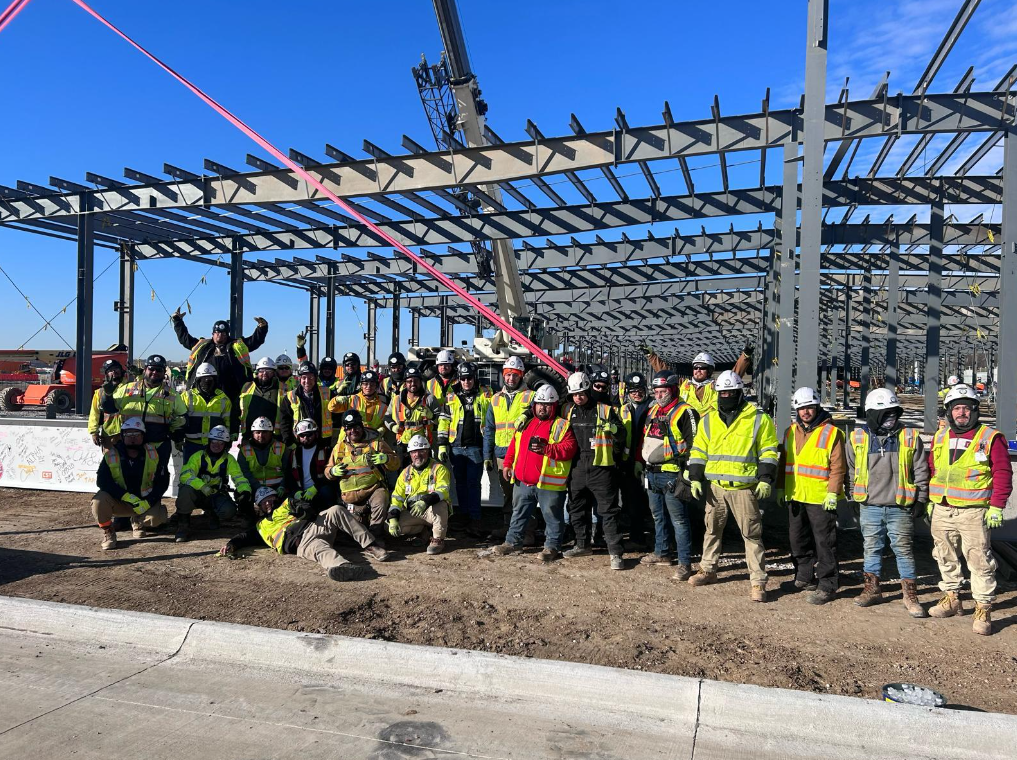 Data Center Team steel erectors